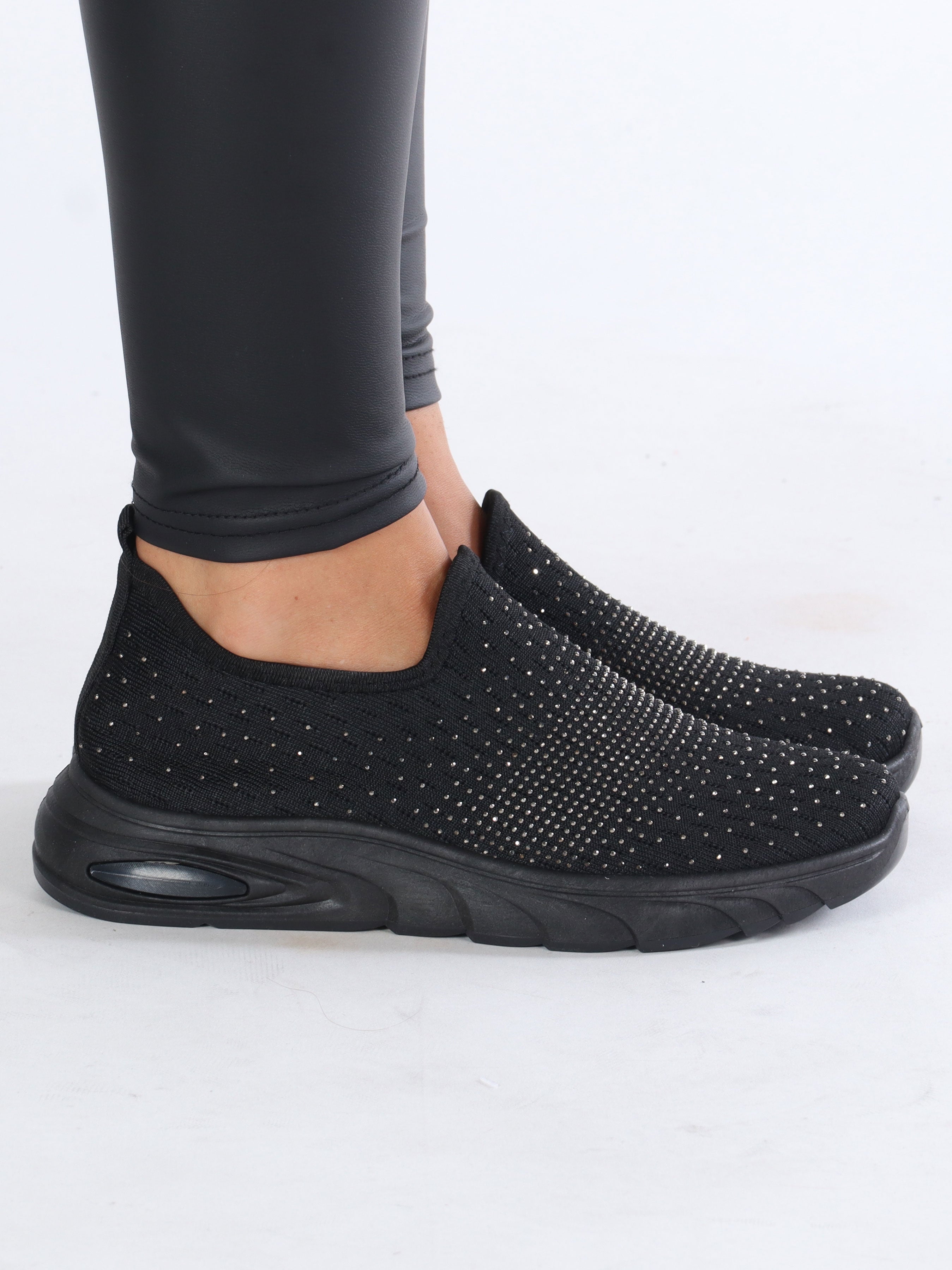 Emina - Sock sneakers med små stenar